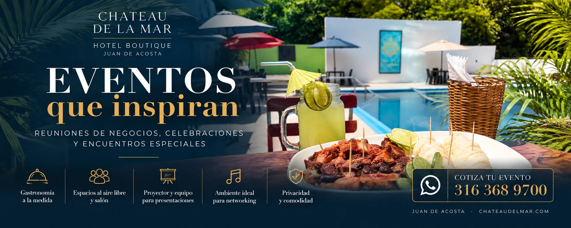Eventos que inspiran en Chateau de la Mar: reuniones, celebraciones y encuentros